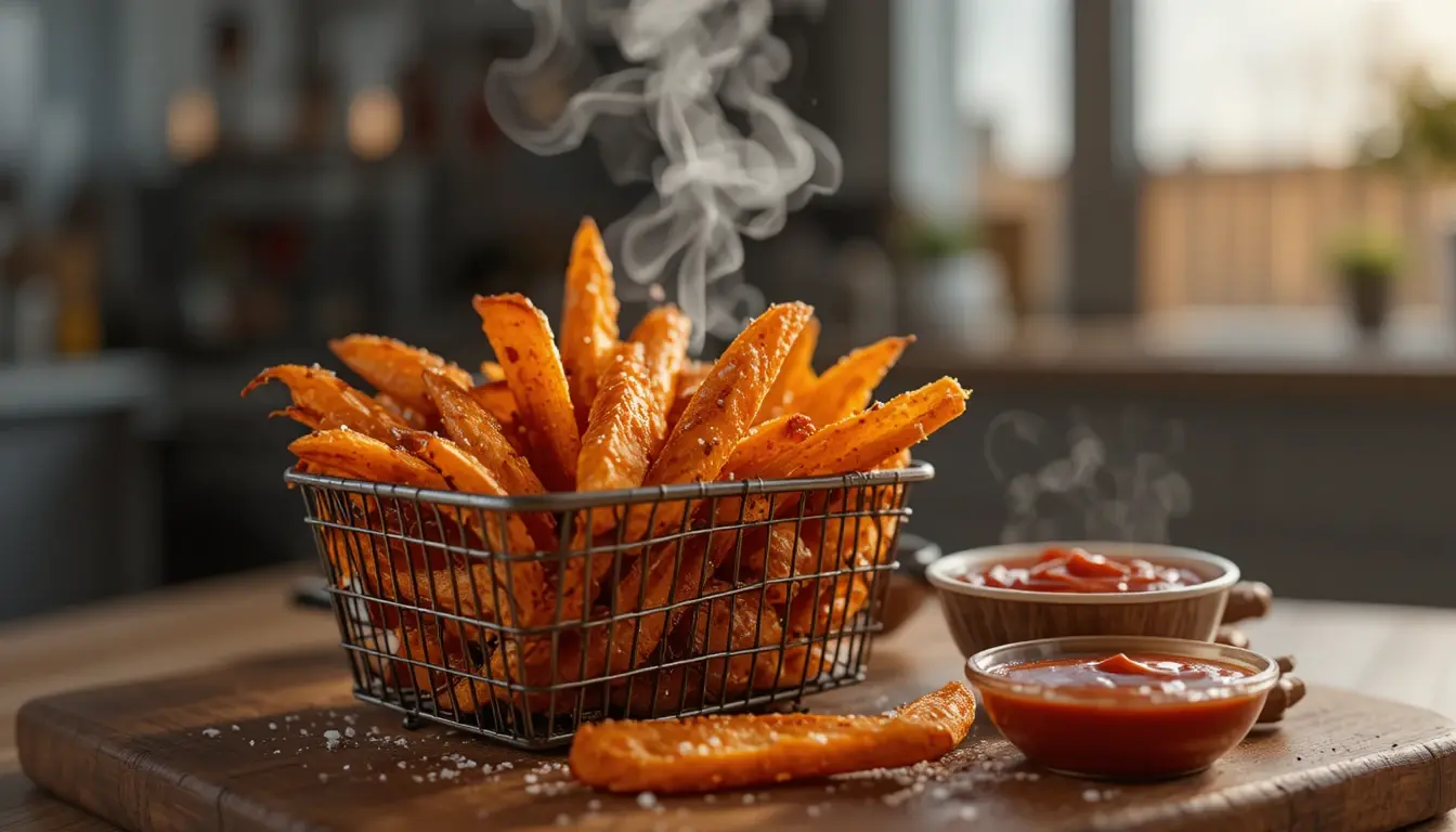 frite patate douce air fryer ninja