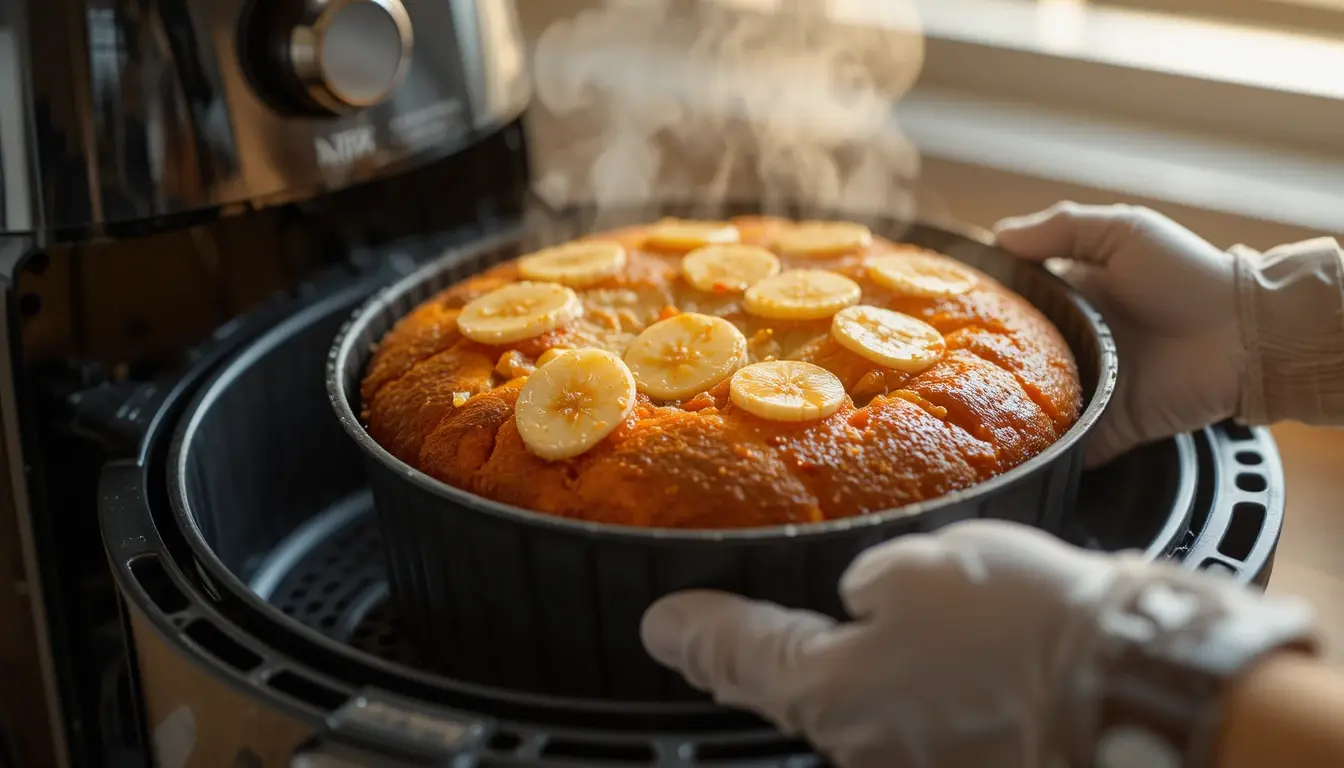gâteau banane air fryer ninja