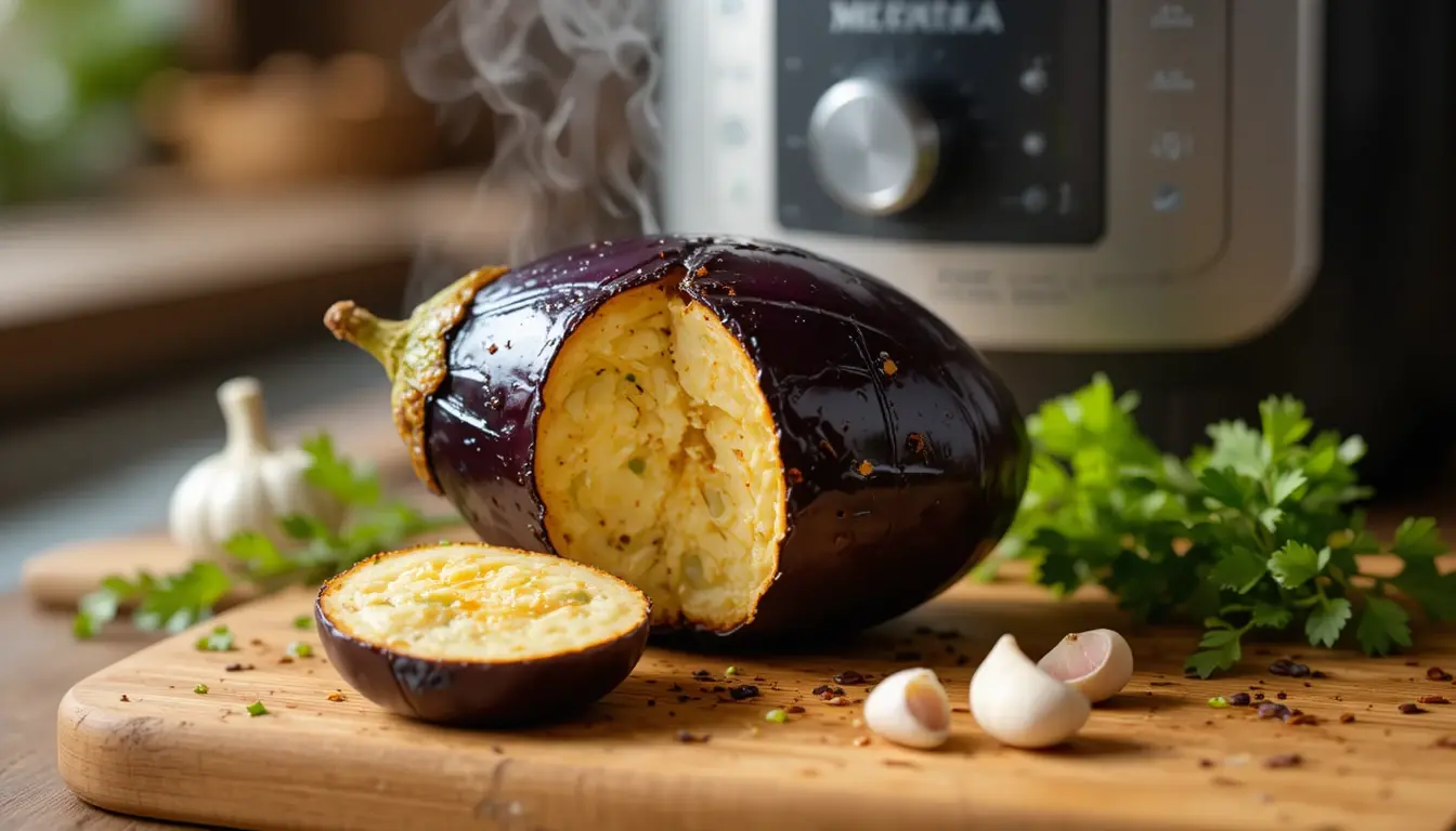 aubergine entière au air fryer