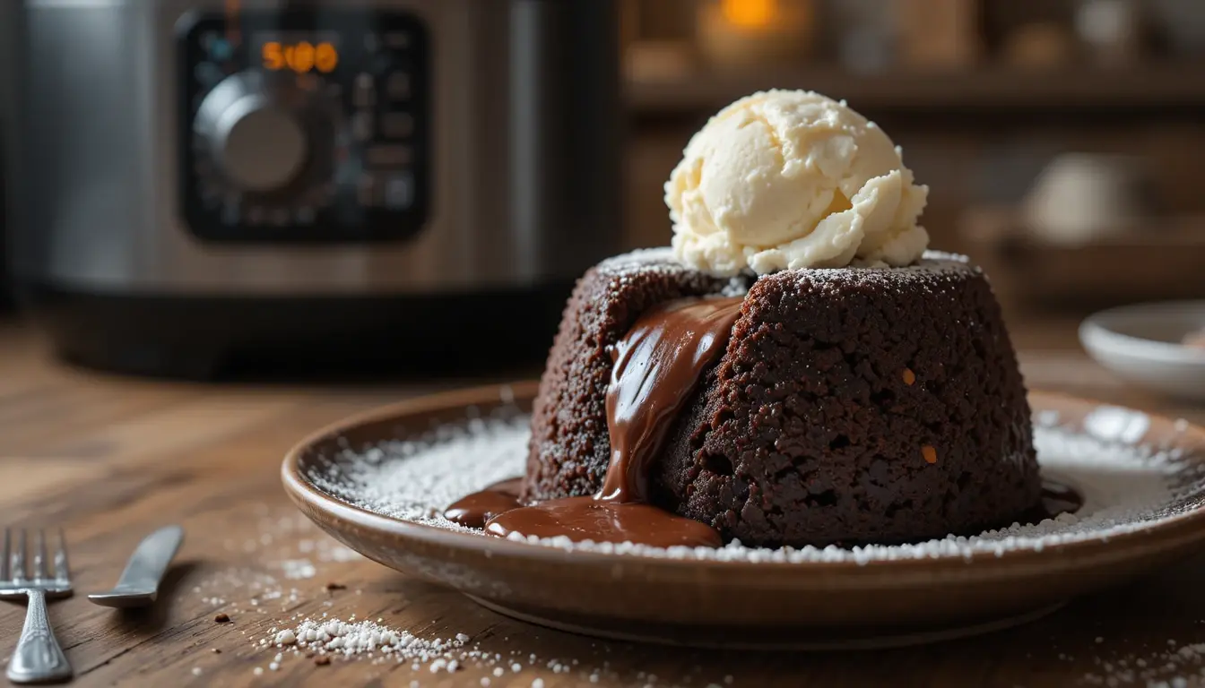 fondant au chocolat air fryer ninja