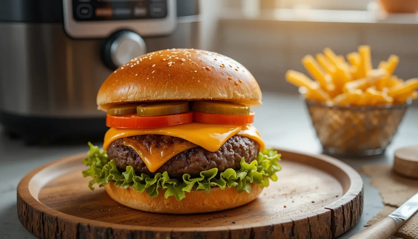 hamburger air fryer ninja