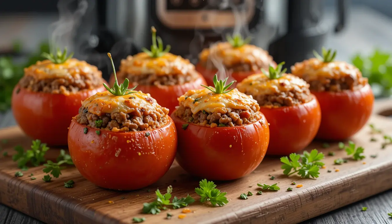 tomates farcies au air fryer ninja